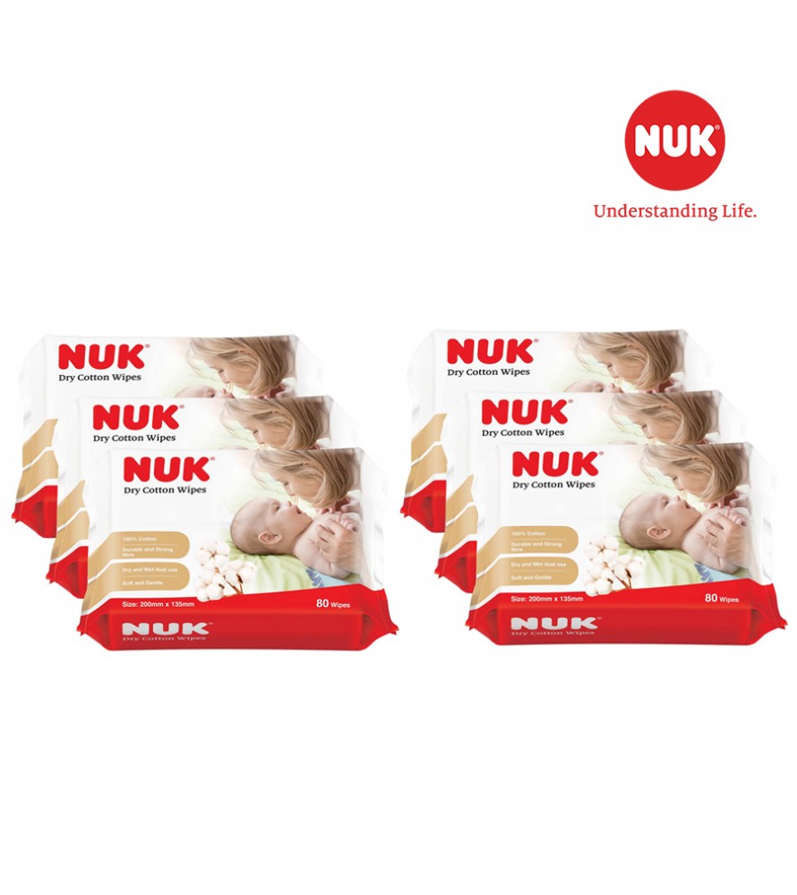 Khăn Vải Khô Đa Năng Nuk (80tờ)